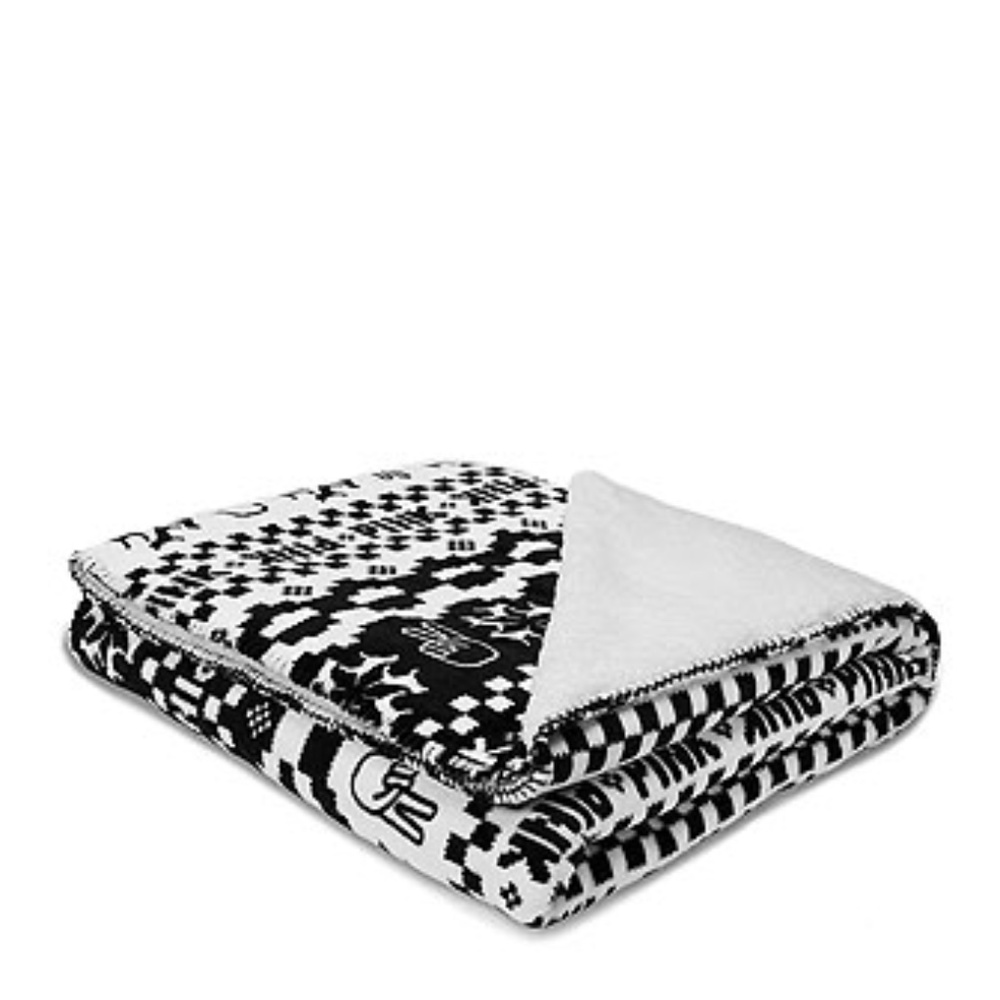 Victoria's Secret Pink Printed Sherpa Blanket